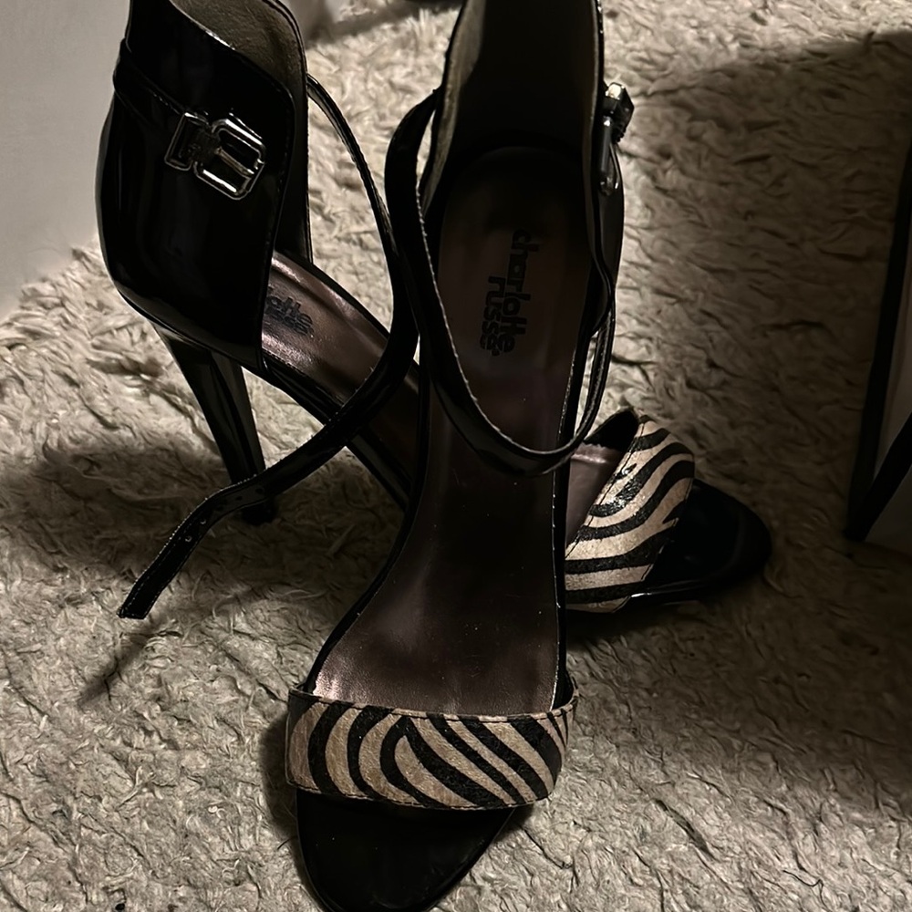 Black and Zebra Print Women Shoes